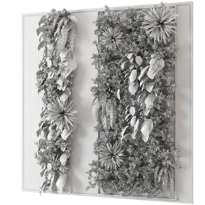 Indoor Wall  Vertical Garden in Wooden Base - Set 536 — Вид 6