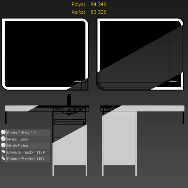 Furniture set Dolomite Freedom 115 L/R — Descargar