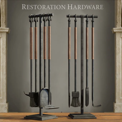 RH / LEATHER RIVET HEARTH TOOL SET — Ver 1