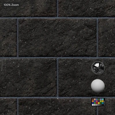 split face running concrete block wall texture black — View 5