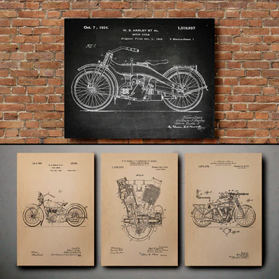 The picture in the frame. 117. Motorcycle Collection — Ver 3