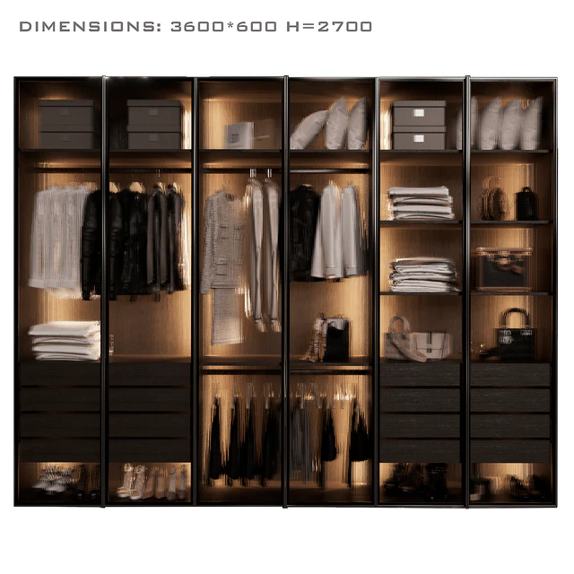 Wardrobe with glass doors 5 — Descargar