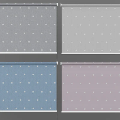 Roller Blind Stars in Four Colors Set 1 — Ver 2