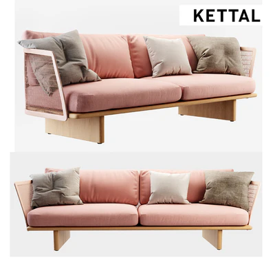 KETTAL Mesh 3-Seater sofá — Ver 1