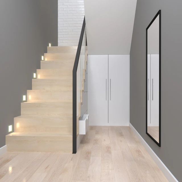 Staircase with storage and mirror system — Descargar