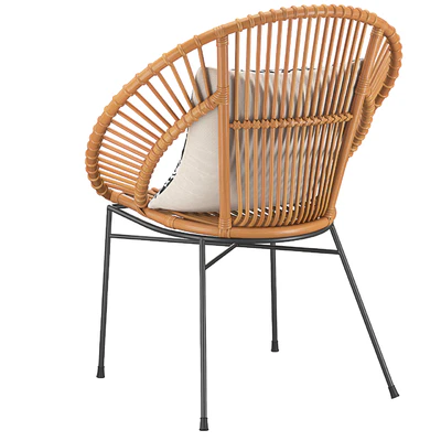 Rattan Accent Chair Natural Sarita — Ver 6