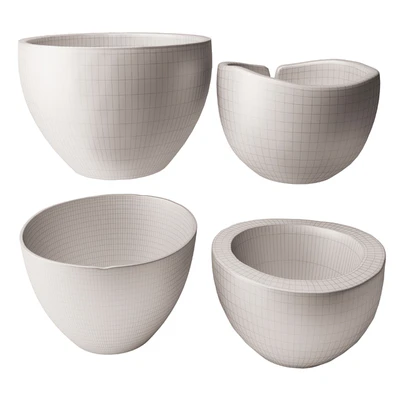 Turned Wooden Bowls — Ver 4