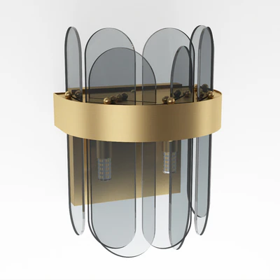 Sconce Blount Raised Wall Lamp, Blount Smokey Wall Lamp, Loft Concept — Ver 4
