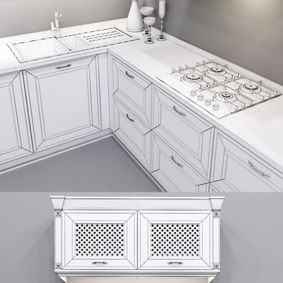 Kitchen Beatrice from the company Yavid Provence — Ver 3