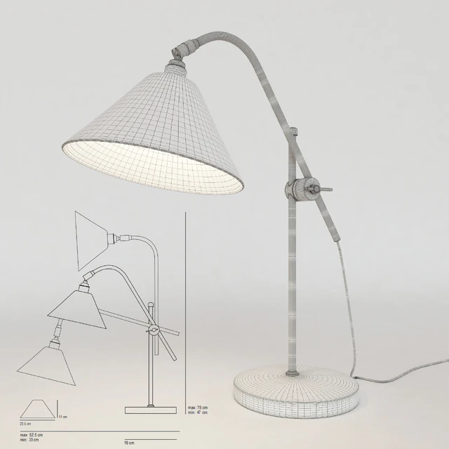 Original BTC Task ceramic table light — Скачать