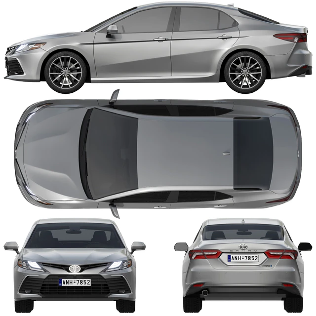 Toyota Camry LE Hybrid 2023 — Скачать