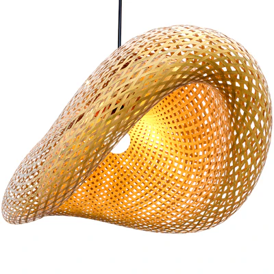 Nordic LED Wood Pendant Lamp Bamboo — Вид 4