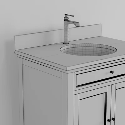 Keller Double Vanity for Undermount Sinks - Vintage Navy Blue — Ver 3