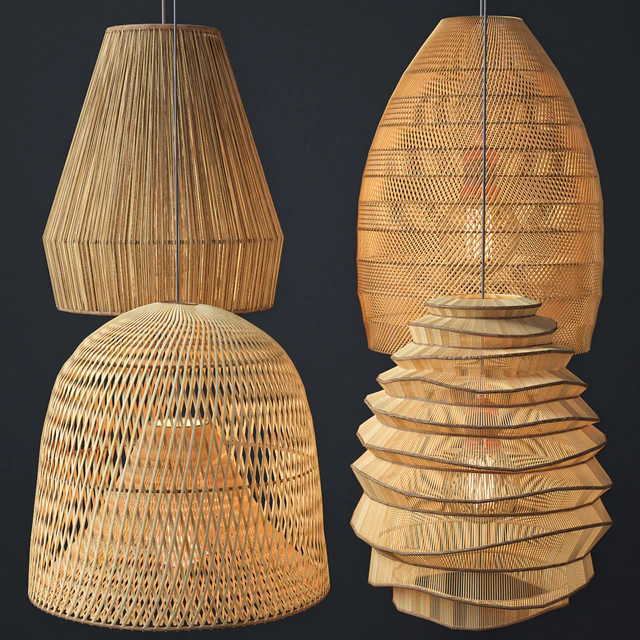 Rattan lighting set 2 — Descargar