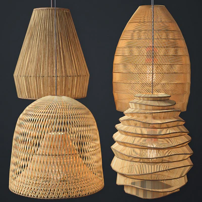 Rattan lighting set 2 — Ver 1