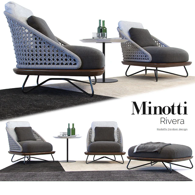 The Rivera Armchair / Minotti Rivera Armchair — Descargar