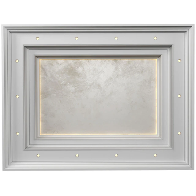 Art Deco coffered illuminated ceiling.Modern coffered illuminated ceiling — Descargar