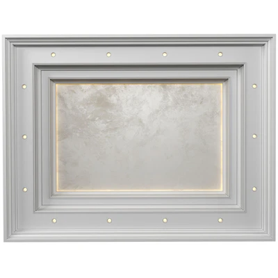 Art Deco coffered illuminated ceiling.Modern coffered illuminated ceiling — Ver 1