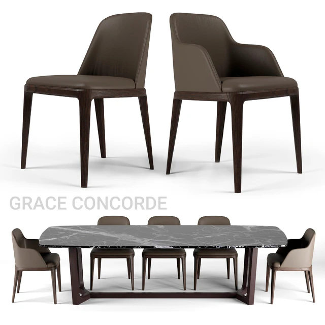 Poliform dining set — Скачать