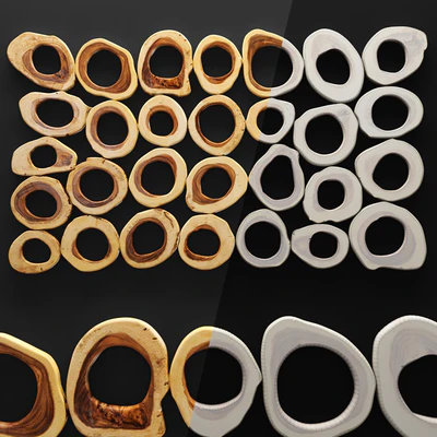 Slice Wall Panel Rectangle, настенный декор, панно, деревянный, картина, брус, перфорация, природный дизайн, эко, эко дизайн — Вид 3