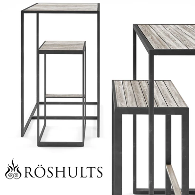 Roshults Garden Bar Table Set — Descargar