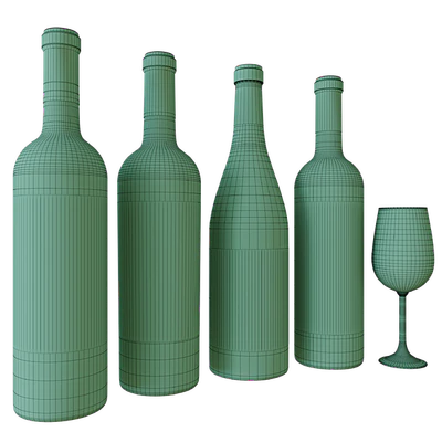 wine bottle set 7 — Вид 4