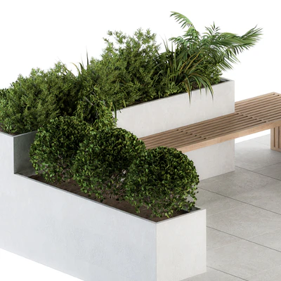 Roof Garden and Landscape Furniture with Pergola 06 — Вид 4