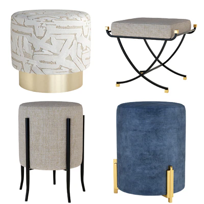 Arteriors Ottomans Set — Ver 1