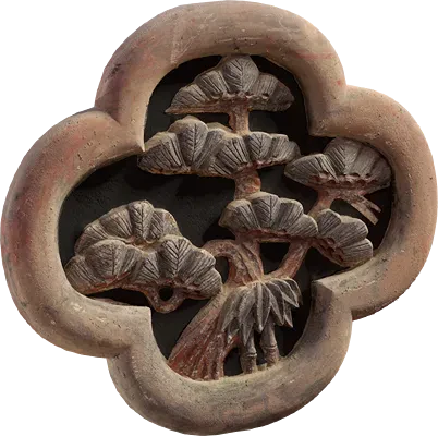 japanese wooden ornament 001 — Скачать