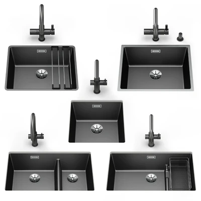 Set of kitchen sinks Blanko Subline 1 — Ver 6