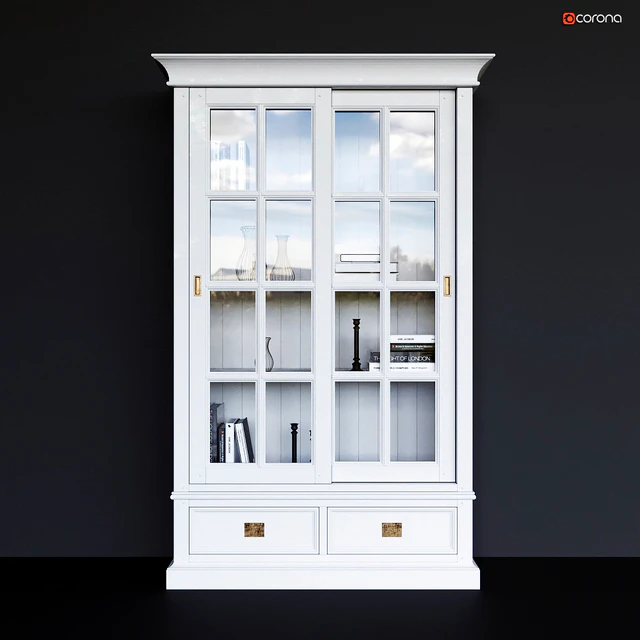 Витрина двухдверная Оксфорд Dantone Home — Скачать