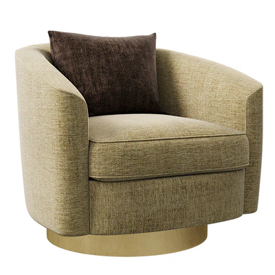 Camino Leather Swivel Chair Bernhardt Interiors — Вид 1