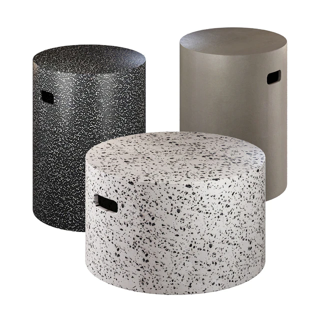 Coffee Table Jenell Terrazzo La Forma in Four Versions — Descargar