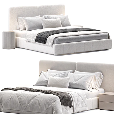 King Bed Frame with Drawers — Ver 4