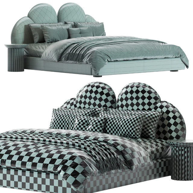 Danon Suede bed by Casaspace — Скачать