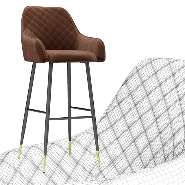 Барный стул Ivar. Antiba Bar Stool Onix Mebel — Скачать