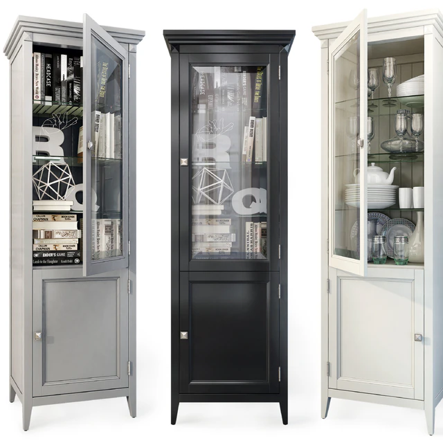 Шкаф книжный, витрина RFS Бруклин. Cabinet, bookcase by MebelMoscow — Скачать