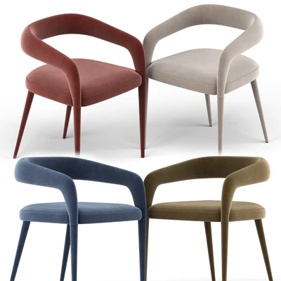 Lisette Gray Dining Chair — Ver 5