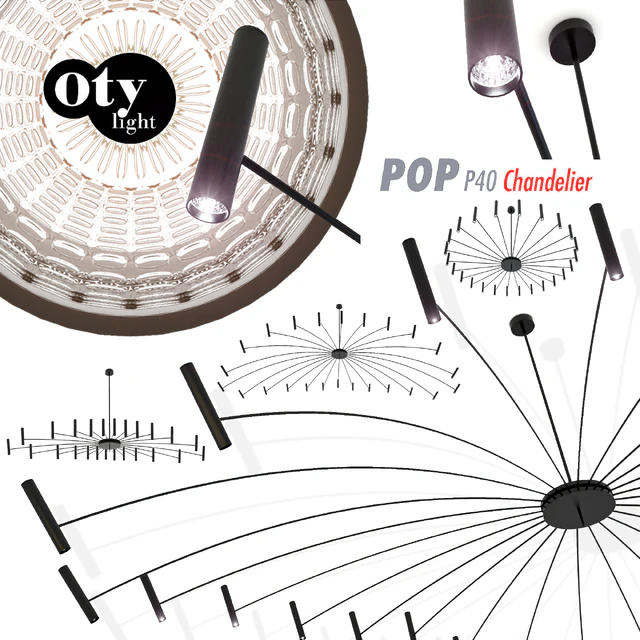 Chandeliers Oty light "POP 40 Chandelier" — Descargar