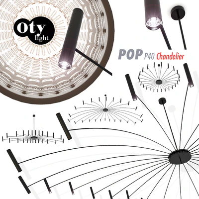 Chandeliers Oty light "POP 40 Chandelier" — Ver 1