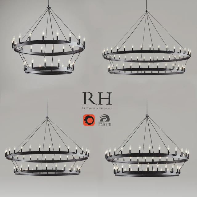 CAMINO VINTAGE CANDELABRA 2-TIER CHANDELIER — Descargar