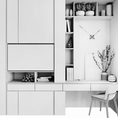 Furniture composition for bedroom Set-1 — Ver 3