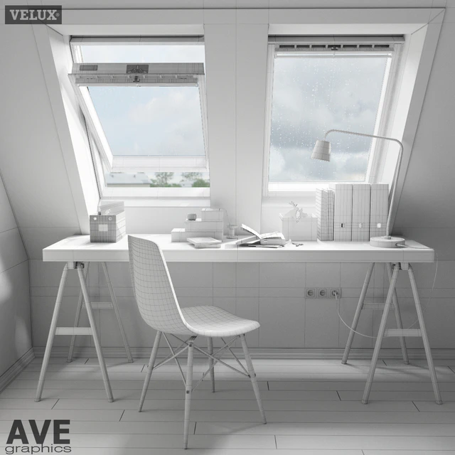 AVE mansard VELUX windows set — Descargar