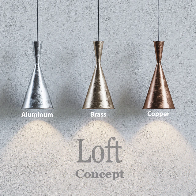 Loft concept - COPPER PENDANT LAMP BEAT LIGHT TALL — Скачать