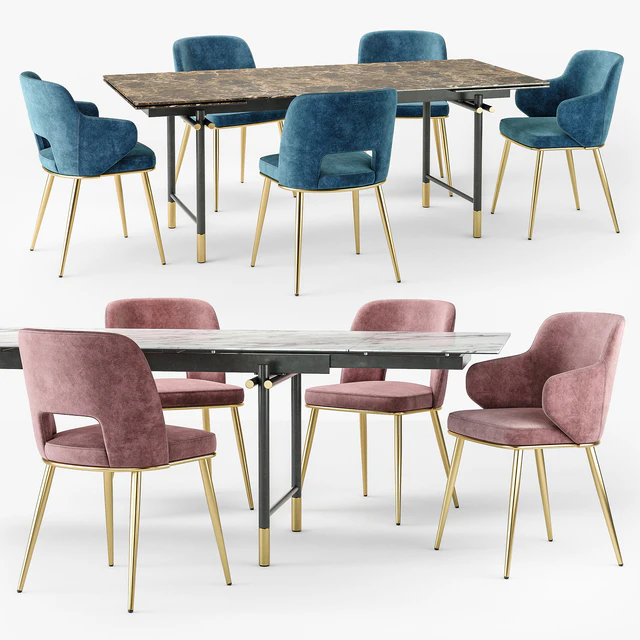 Calligaris Monogram table Foyer chair set — Descargar