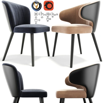 Minotti Aston Chair — Ver 1