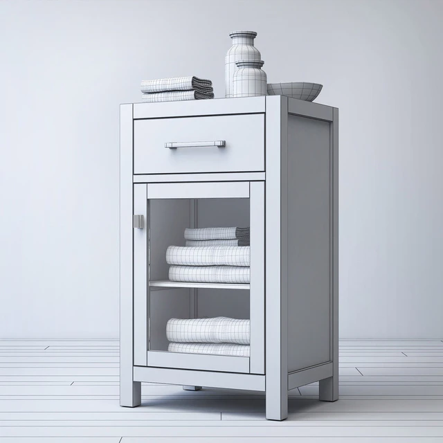 HUTTON GLASS SINGLE-DRAWER BASE — Скачать
