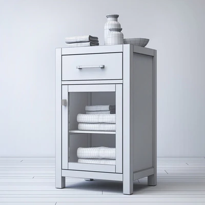 HUTTON GLASS SINGLE-DRAWER BASE — Вид 3