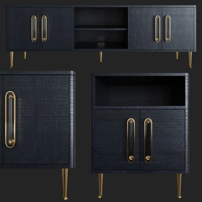 Odetta Media Console & Nightstand — Вид 3