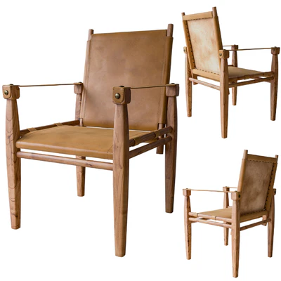 Leather Safari Chair — Ver 1
